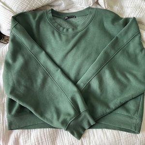 Zara cropped sweatshirt